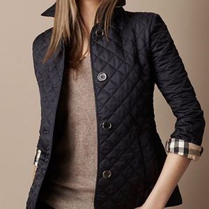 Burberry quilted jacket super cute wore ONCE!!!